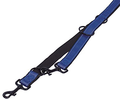 Nobby Führleine Classic Reflect Soft, blau/schwarz L: 200 cm, B: 10 mm, 1 Stück