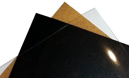 WORBLA 3 PACK COMBO - CLASSIC,TRANSPART, BLACK - 10 x 9.25 Inch Per Sheet - COSPLAY BEST SELLER - Worblas Finest Art Thermoplastic + Worbla TranspArt + Worbla Black