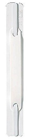 Leitz 17170000 Heftstreifen, selbstklebend, kurz, PVC-Hartfolie, weiss