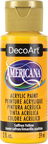 DecoArt Americana Acrylic Multi-Purpose Paint, Saffron Yellow