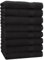 Betz 8 Stück Handtücher Set Größe 50 x 100 cm Handtuch Premium 100% Baumwolle Farbe schwarz