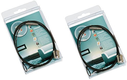 walther design Fotoseil schwarz 1,5 m aus Metall Doppelpack, MD150BD