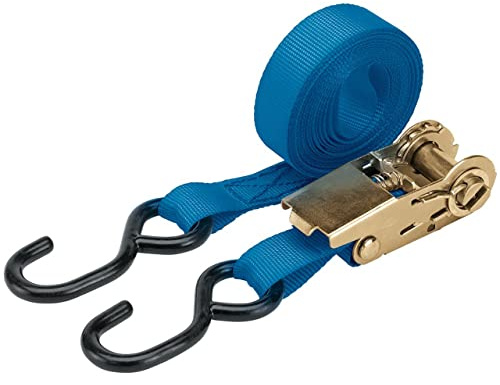 Draper 60957 Ratcheting Tie Down Strap with Two 'S' Hooks, 750 Kg Capacity