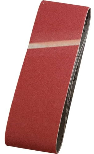 kwb Schleifbänder 75x510 mm aus Edelkorund mit Körnung 100, Spezialverleimung und flexiblem Baumwollgewebe für den groben Schliff von Holz und Metall