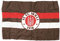 St Pauli Fahne - rot/weiß/braun - eine Größe