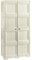 Tontarelli 8085555210 Armoire Omnimodus 1 Coté avec 4 Compartiments et 1 cote penderie/range-balai - 2 portes pleines