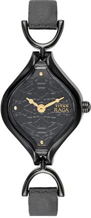 Titan Women's Raga Black Dial Analog Watch