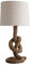 invicta INTERIOR Extravagante Tau Tischleuchte SEVEN SEAS 80cm Leinen Hell Beleuchtung Leuchte