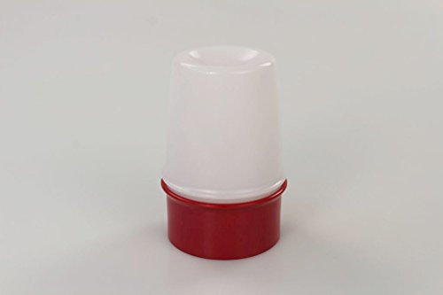 TUPPERWARE Junge Welle Eierbecher weiß rot Eier Eierwärmer