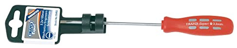 Draper 55492 Expert Plain Slot Parallel Tip Mechanics Screwdriver, 3.2mm x 100mm