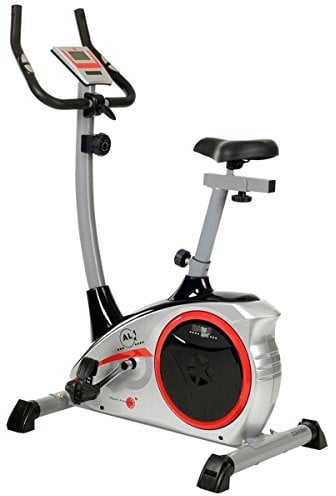 Christopeit Sport Fahrrad-Heimtrainer AL 1 Silber - 8-Stufig, bis 150kg Gewicht, 9kg Magnet-Bremssystem, LCD-Display