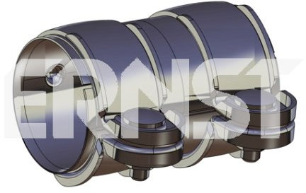 Conector de tubos, abrazadera, Ernst (202428) de 65 mm