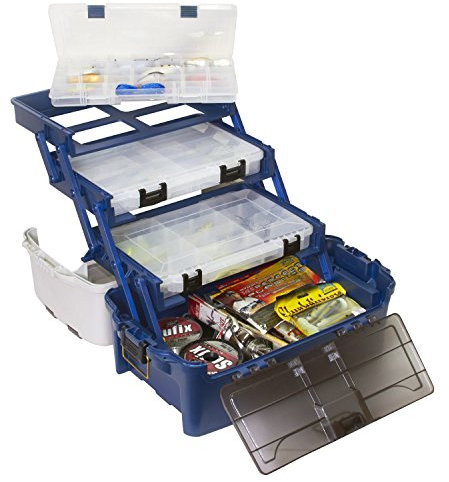 Plano Hybrid Hip Stowaway Tackle per Attrezzi da Pesca, Portatile, Cassetta degli Attrezzi, minuteria, vassoi Rimovibili, Articoli per la Pesca, per Le Perline, per la Scuola o L'Ufficio