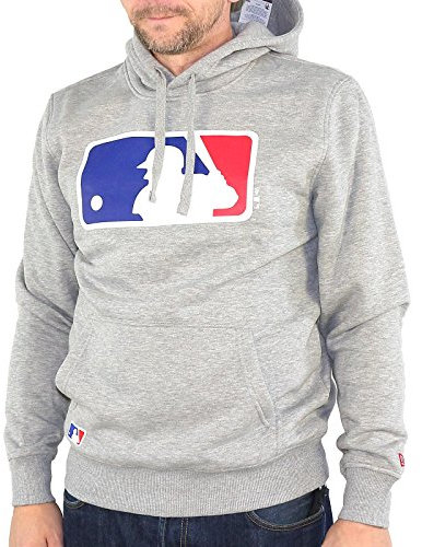 New Era Nos PO Hoody Men MLBLOG Hellgrau, Größe:S