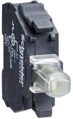 Schneider ZBVG6 Lampenfassung mit blauem LED-Modul, 110...120V, für Frontelem. Ø22, mit Schrauban