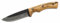 Herbertz Gürtelmesser, AISI 420, Zebraholz, Lederscheide