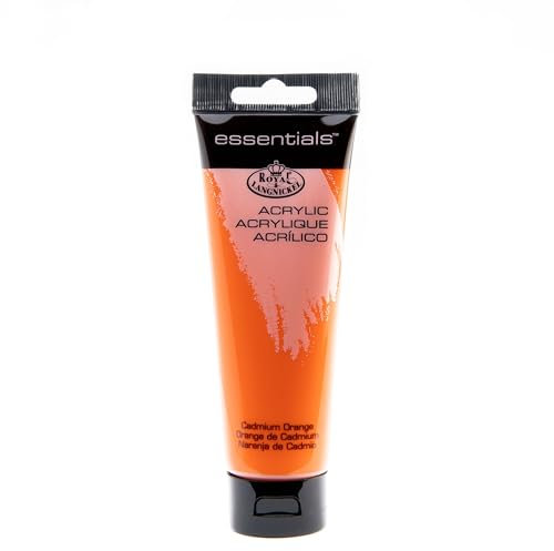 Royal & Langnickel Essentials - Pintura acrílica para tubos (120 ml), color naranja