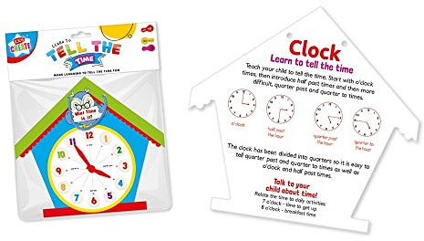 Learn To Tell The Time Clock Childrens Educational Learning Toy