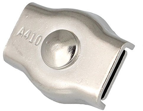 50 Stück SIMPLEX Drahtseilklemme M10 D= 10 mm - Edelstahl A4 (AISI 316), Drahtseil Klemme Seilklemme