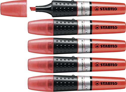 STABILO - Textmarker - LUMINATOR | 5er Pack, rot