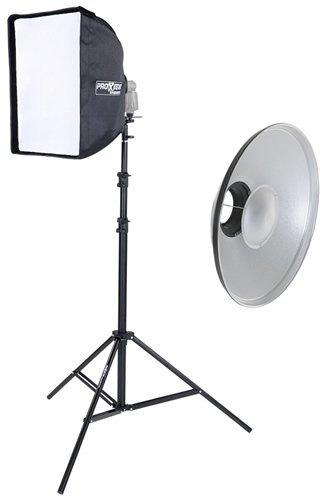 MobiFlash Systemblitzhalter + Softbox + Beauty Dish 42