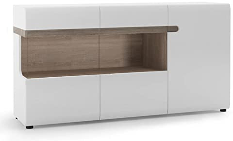 Furniture To Go | Chelsea, Wood, White, Wide Glazed Sideboard, (4024244P)