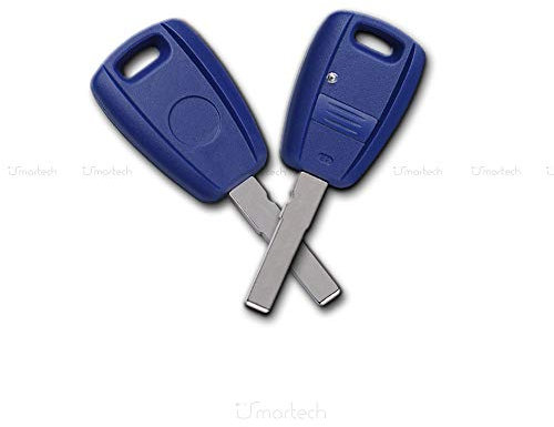carpassion Cover Chiave Guscio Compatibile con Fiat Punto Stilo Doblò 500 600 Bravo Brava Marea Idea Lama Piatta