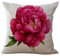 Bluelans® Kissenbezug mit Rosenmotiv, 45,7 x 45,7 cm, Baumwollleinen, dekorativer Kissenbezug, #9, 46 x 46 cm