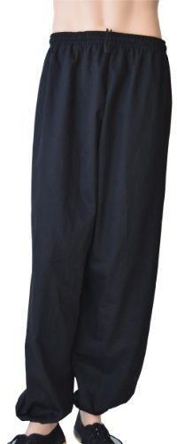Jonie Uniforms Kung Fu Pants in 100% Cotton Twill-Kid Medium (Outseam: 32 Waist: 32~20)