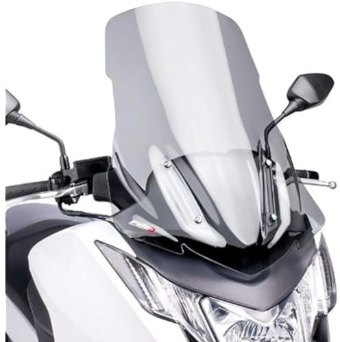 Puig 6035W Windshield Touring for Maxiscooter Integra 2012-2015, Integra 750 2014-2015, Transparent, Medium
