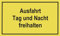 Metafranc Hinweisschild Ausfahrt Tag & Nacht freihalten - 400 x 250 mm / Beschilderung / Verbotsschild / Halteverbot / Parkverbot / Grundstückskennzeichnung / Gewerbekennzeichnung / 500460 Ausfahrt Tag und Nacht