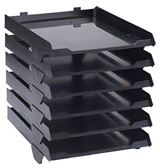 Avery Paperstack Briefablage stapelbar A4 250 x 320 x 300 mm 6 Stück schwarz