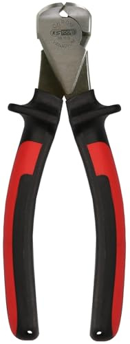 KS Tools 115.1015 Pince Coupante Frontale - Gamme Ergotorque - L. 165 mm | Pince coupante frontale à poignées bi-composants, L. 160 mm, chrome vanadium