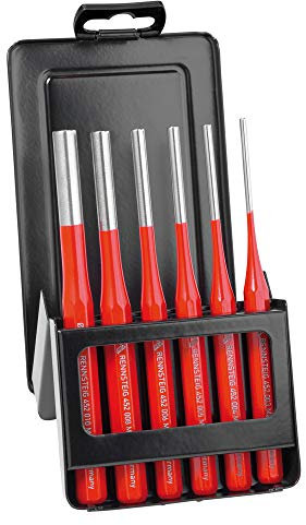 Rennsteig 425 530 6 Splintentreibersatz Exklusive, verchromt und pulverbeschichtet, 3-10 mm 6-teilig, inklusive Metallkassette