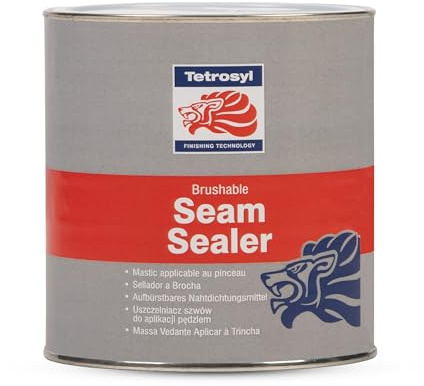 Tetrosyl Brushable Seam Sealer 1Kg – Flexible Automotive Car & Van Body Panel Sealant, Paintable, Waterproof, Anti-Corrosion, DIY Auto Repair, Panel Gap & Joint Filler