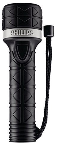 Philips Flashlights torche/10 – Lanterne (main, LED, AA, Noir, Caoutchouc, alcaline)