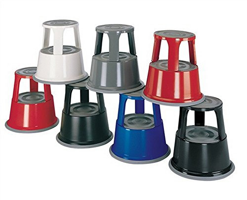 Wedo 212112 Rollhocker Metall, TÜV- und GS-geprüft, Höhe 43 cm, Tragkraft 150 kg, grau