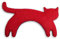 Leschi coussin chauffant | 36615 | Minina le Chat | Debout | Grand (Le coussin chauffant pour la nuque) Coleur: Feu / Minuit