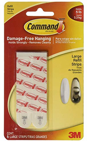 3M Command 6 Large Replacement Strips