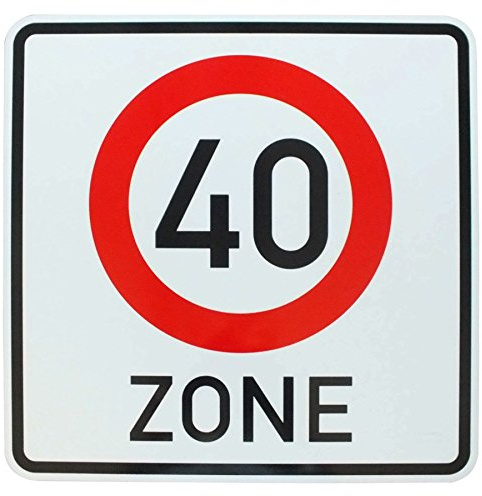 ORIGINAL VERKEHRSSCHILD BEGINN ZONE 40 Geburtstag Verkehrszeichen 274.1 Schild Geburtstagsschild Zonenschild Straßenschild Schilder Straßenschilder