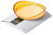 Omada Design bilancia digitale 0-3 kg, contenitore rimovibile, funzione Tara e misurazione Grammi/Once, linea Trendy, Giallo