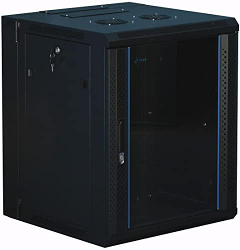 15 HE 19 Zoll - 19 Wandschrank mit Glastür (BxTxH) 600x600x820mm - NEU! 19Power GmbH