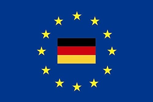 U24 Flagge Fahne Europa mit Deutschland 90 x 150 cm