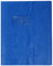 Clairefontaine 72002C - Heftumschlag / Heftschoner / Hefthülle Calligraphe mit Feinkörnung und Lederoptik, 17x22 cm, Etikettenhalter, aus PVC blickdicht und strapazierfähig, Blau, 1 Stück