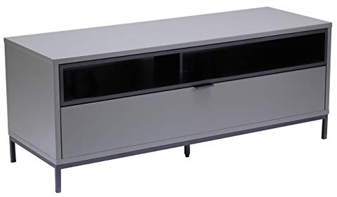Alphason Chaplin 1135 TV Cabinet - Charcoal & Black