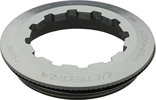 SHIMANO Verschlussring Ritzel, Silver/Black, One Size