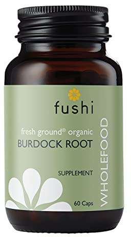 Fushi Organic Burdock Root (Arctium) Capsules, 60 Caps | Fresh-Ground Whole Food | Indigenously Sourced, Ethical, Vegan, Made in the UK