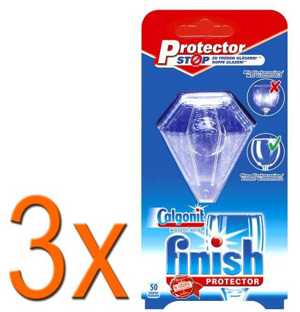 Finish Dish and Glass Protector, Total Up to 150 Washes (Pack of 3)