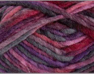 Gründl Wolle Filzwolle Color zum Stricken und Filzen - Wolle zum Stricken aus 100% Schurwolle - 1 x 50 g - lila-Bordeaux-anthrazit Multicolor
