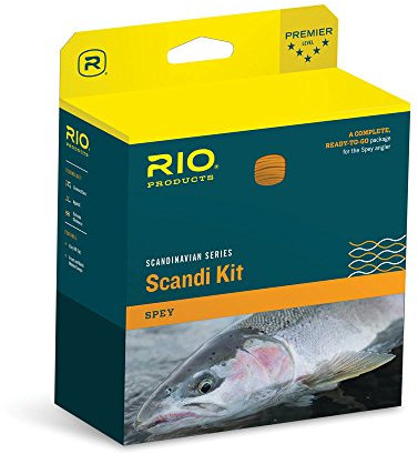 Rio Fliegenschnur Scandia Shad Kit 8 Angelschnur, lachs/orange